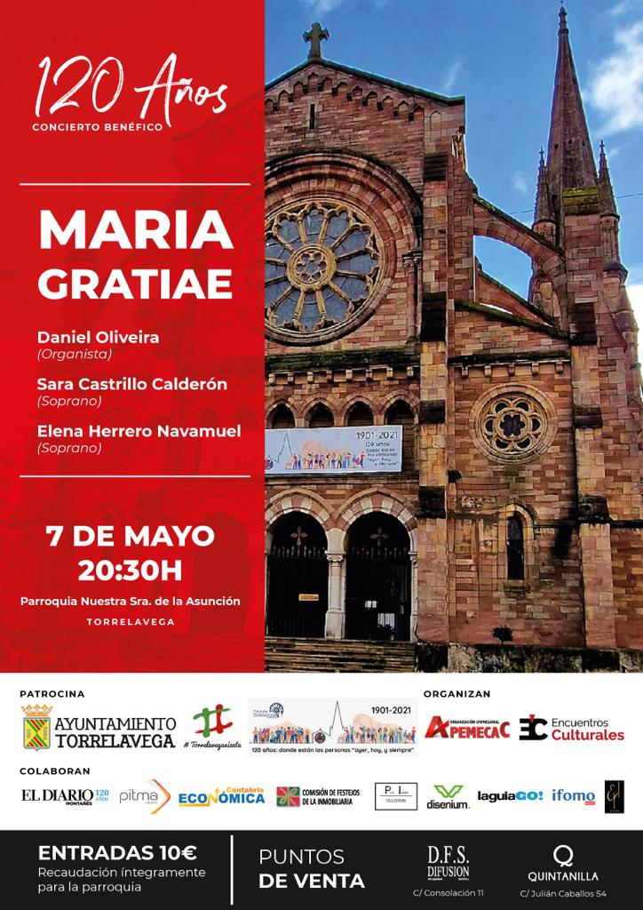 Cartel del concierto benéfico en Torrelavega