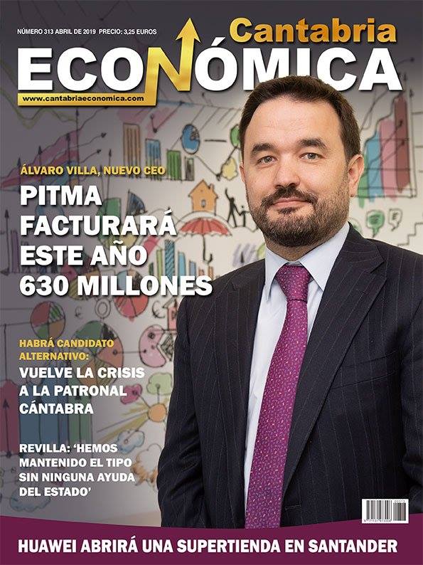 Álvaro Villa en la portada de Cantabria Económica
